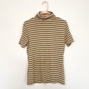 Banana Republic 70s Inspired Stripe Turtleneck